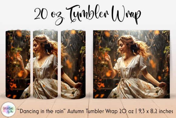 Autumn Romance Tumbler Sublimation: Graphics & Tumbler Wraps