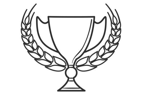 Award Cup Line Icon: Crafts & Graphics for Real Making