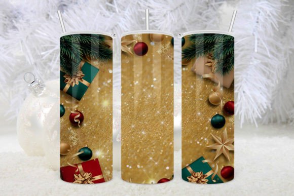 Cute Gold Gifts Christmas Tumbler 20Oz Graphics for Crafts