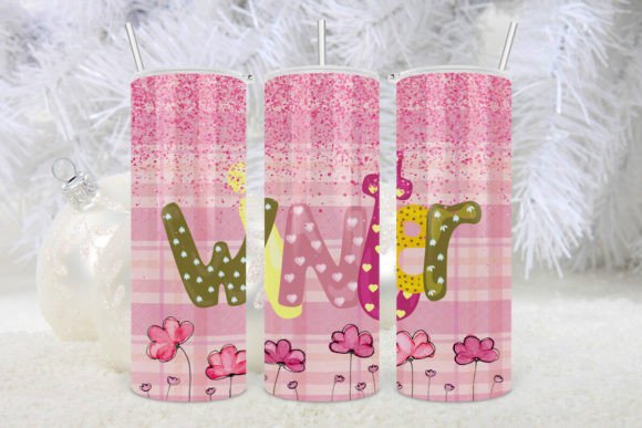 Cute Winter Pink Christmas Tumbler 20Oz Graphics for Crafts
