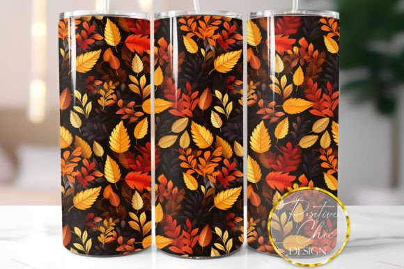 Fall Tumbler Wrap PNG: Graphics & Illustrations for Seasonal Sales