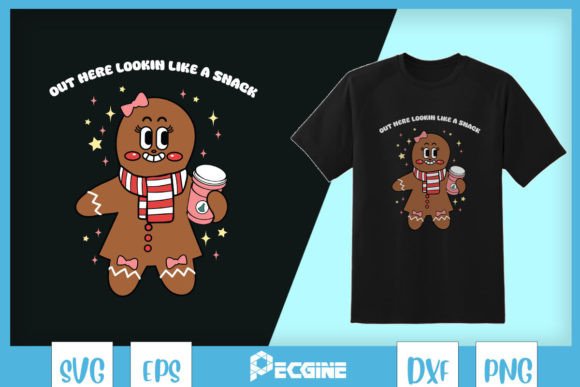 Gingerbread Snack Look SVG: Crafts & Graphics for Seasonal Branding