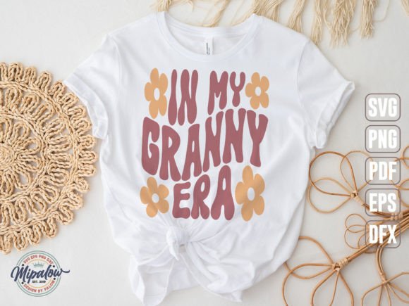 In My Granny Era SVG, Groovy Wavy Text