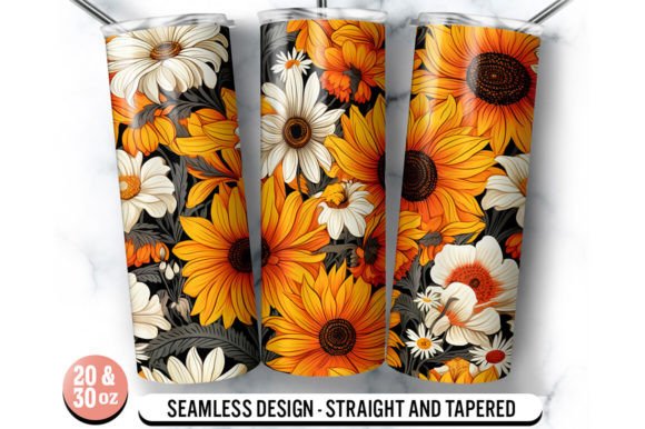 Sunflower Tumbler Wrap: Graphics for Crafts Brands